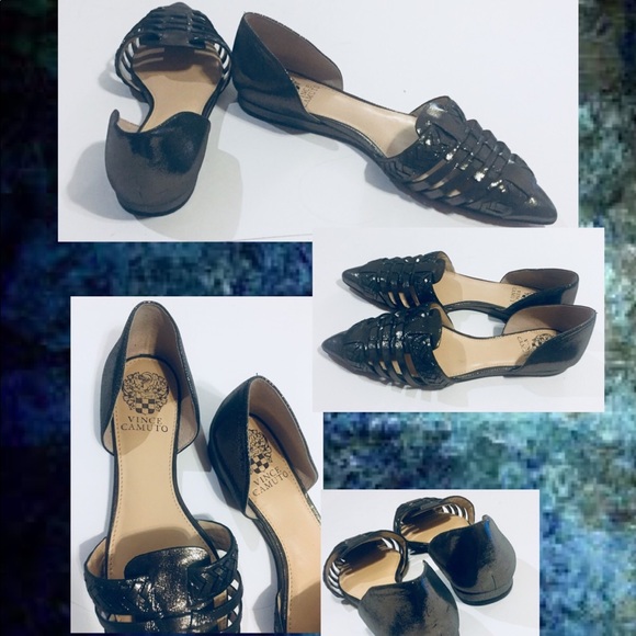 Vince Camuto Hadria Woven Metallic Slide Shoe - Picture 4 of 8